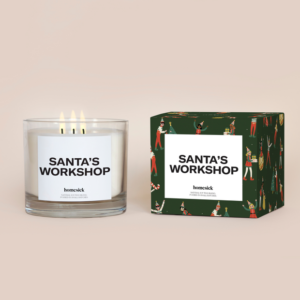 Santa's Workshop Candle