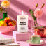 Candle in a stylized lifestyle scene