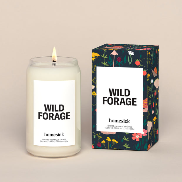 Candle and box on a cream background