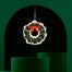 Car freshener on a green decorative background