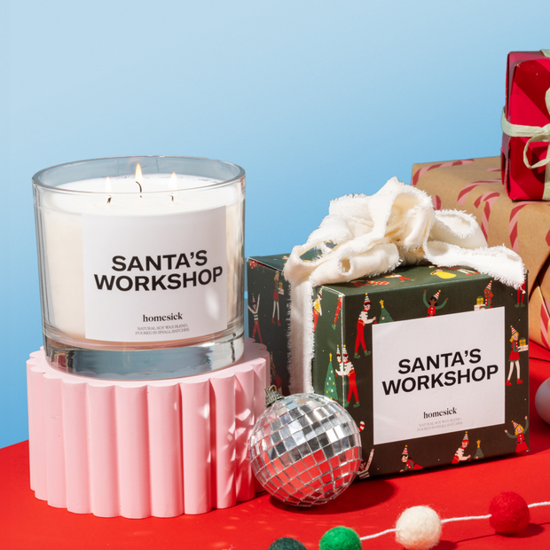 Santa's Workshop Candle